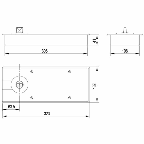 Floor Hinge (HD 406)